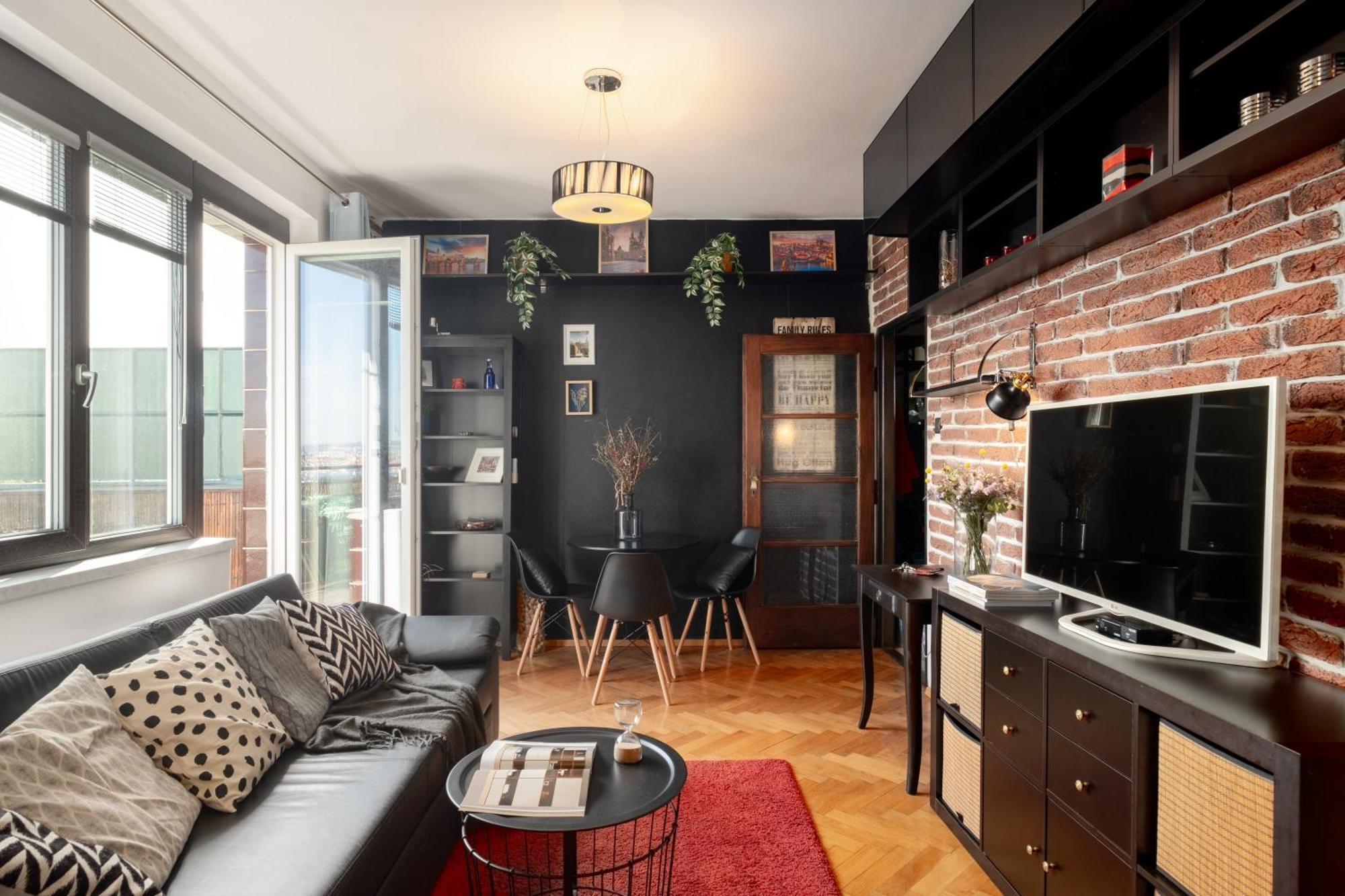 Lägenhet Cozy Studio With Terrace In Smichov By Days